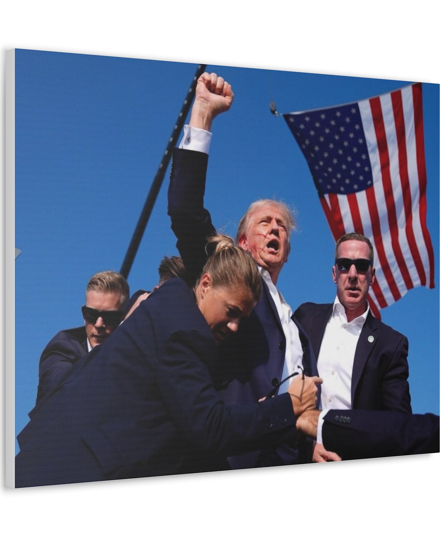 TRUMP CANVAS - Trump's Unyielding Spirit: A Tribute to American Resilience