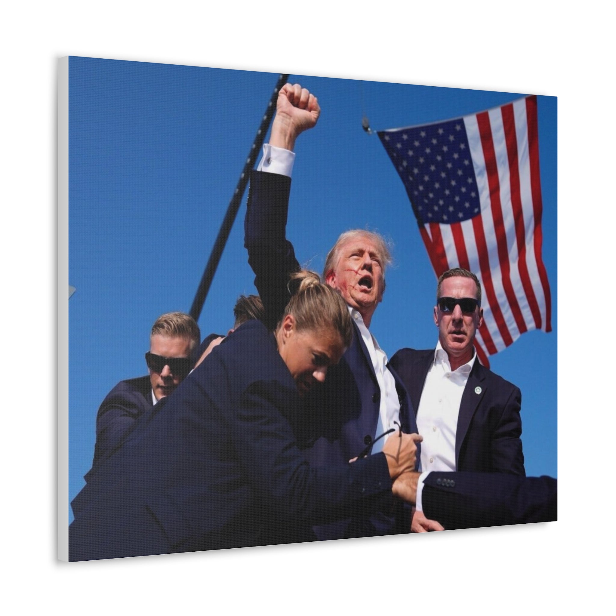 TRUMP CANVAS - Trump's Unyielding Spirit: A Tribute to American Resilience