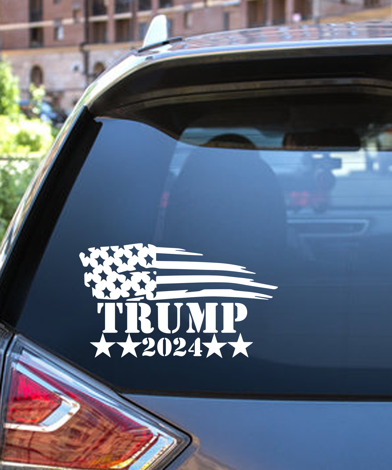 Trump Flag 1 Vinyl Decal