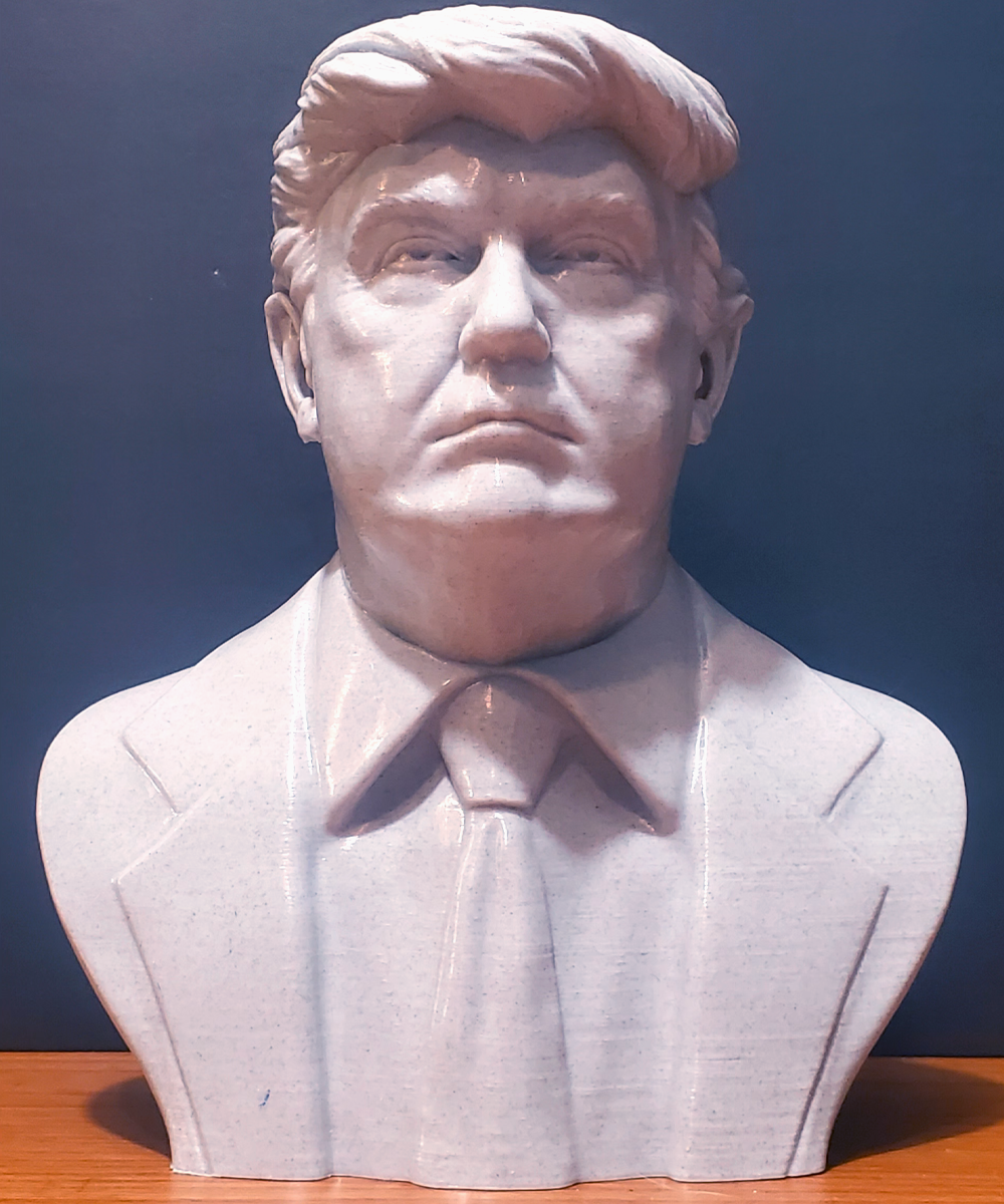 Donald Trump Marble Bust