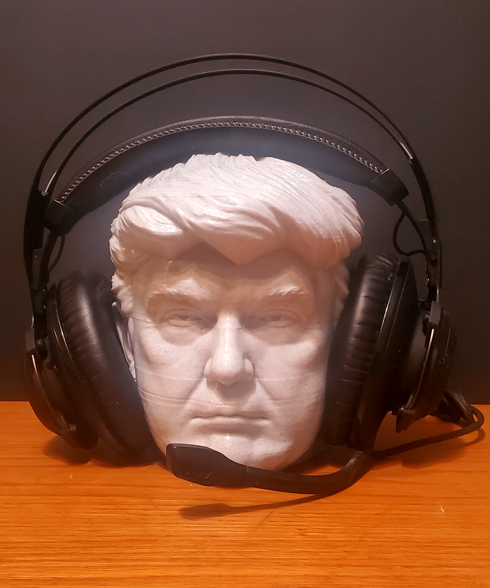 Donald Trump Marble Headphone Stand