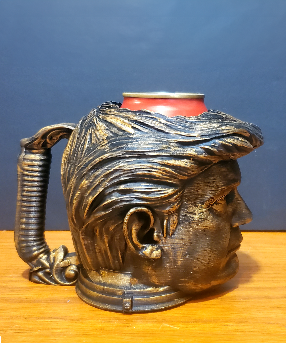 Donald Trump Gold Can Holder Mug