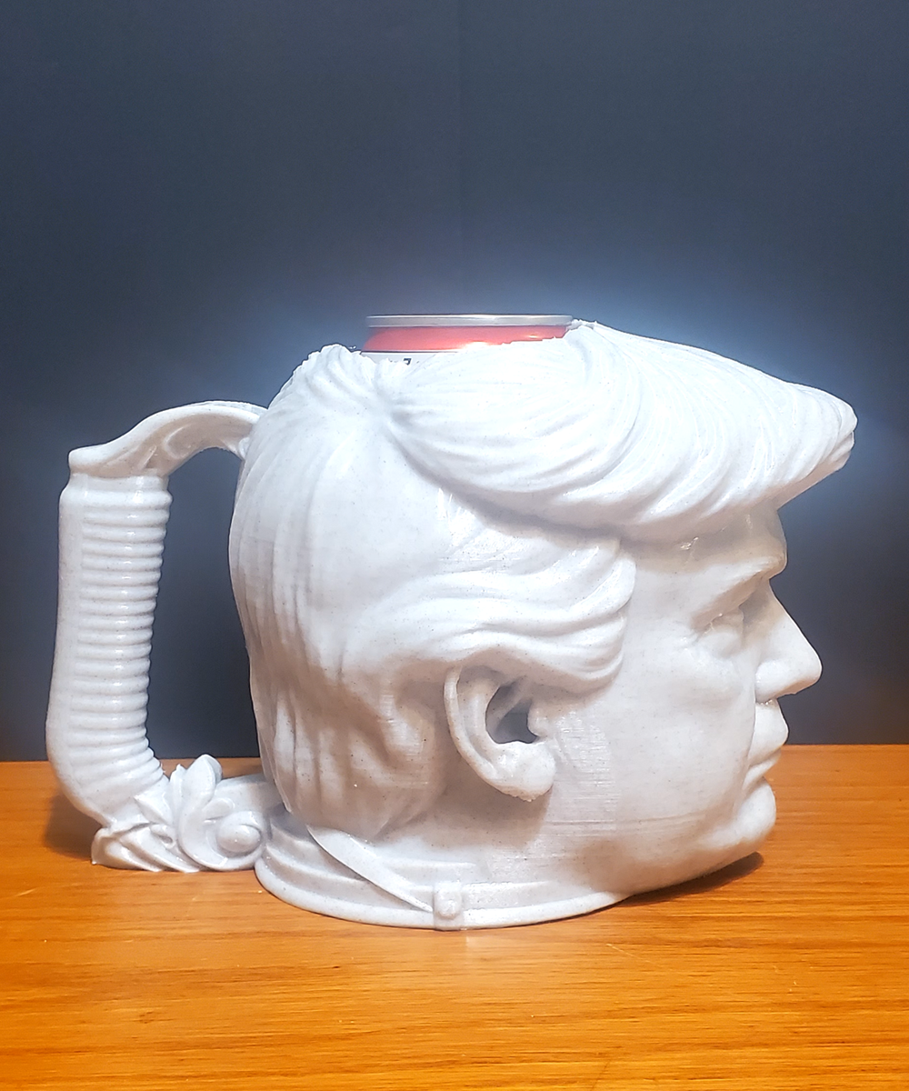 Donald Trump Marble Can Holder Mug